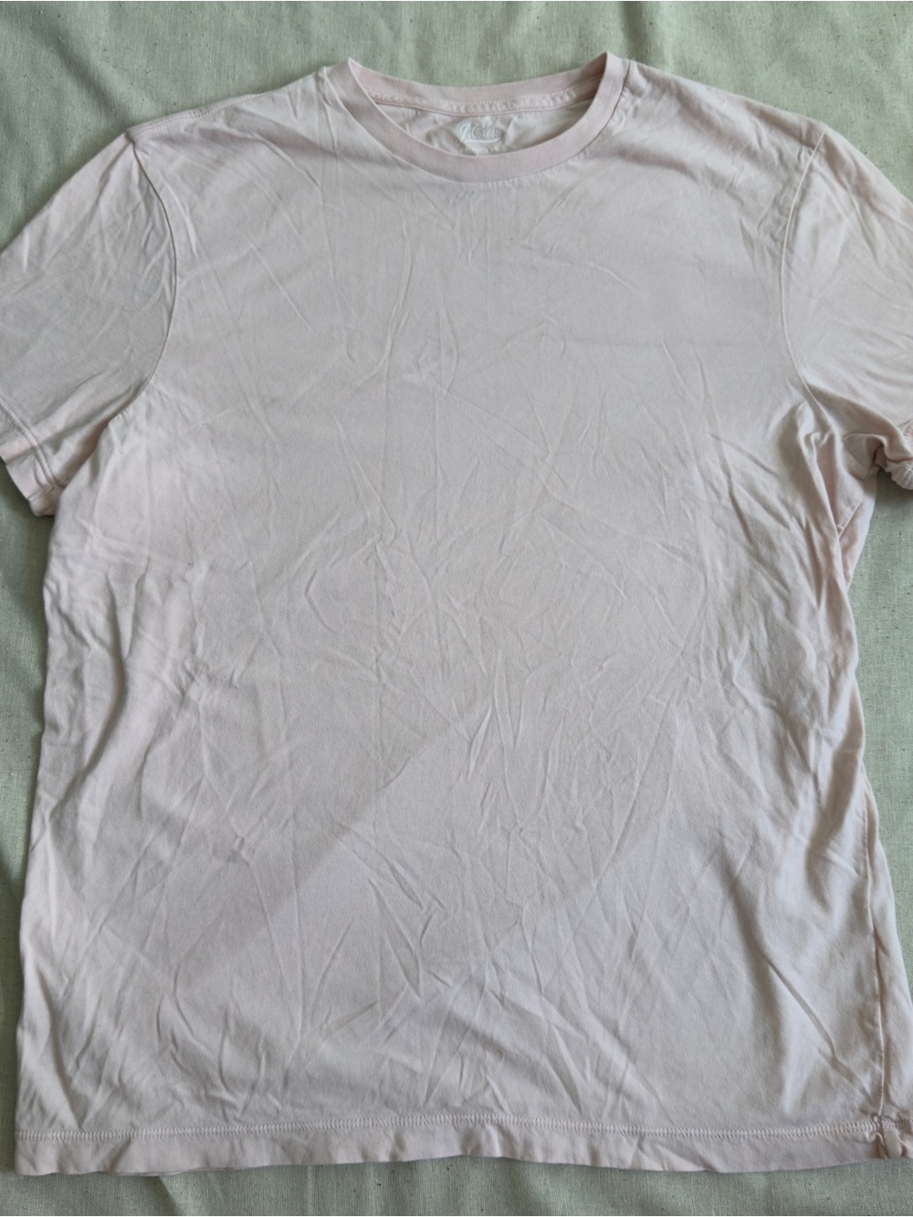 J.Crew Men’s Broken In Short Sleeve T Shirt Pink